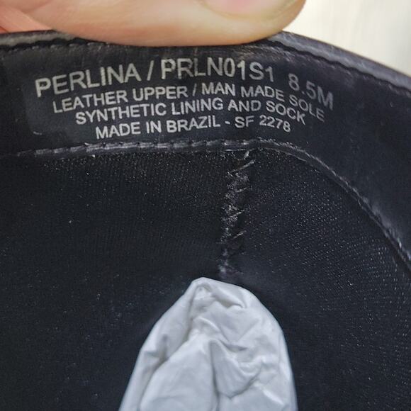 Steve Madden Perlina Black Leather Chain Ankle Boots, NWT, NIB, Size 8.5 - Picture 13 of 15